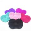 1pc Silicone Makeup Brush Cleaning Mat Cosmetic Washing Plate Brush Cleaner Pad Portable Makeup Brush Color Remover Scrubber with Suction Cups view 2