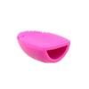 1pack Makeup Brushes Cleaning Egg Make Up Brush Washing Scrubber Silica Glove Blending Brush Cleaning Board Makeup Brush Cleaner Color Removal view 1