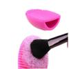 1pack Makeup Brushes Cleaning Egg Make Up Brush Washing Scrubber Silica Glove Blending Brush Cleaning Board Makeup Brush Cleaner Color Removal view 3