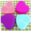 1pc Makeup Brush Cleaner Heart Shaped Silicone Finger Glove Washing Scrubber Comestic Washing Board Brushes Cleaning Mat Beauty Tools view 4