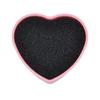 1pc Color Removal Sponge Makeup Brush Cleaning Box Heart Shape Eye Shadow Makeup Brush Cleaning Mat Pad Scrubber for Dry and Wet Cleaning Pink view 1
