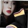 1pc 3d Wavy Cosmetic Brushes Professional Foundation Makeup Brushes for Face Foundation Blending Liquid Cream Powder Brush with Plastic Handle(black) view 3