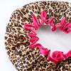 AKOAK 1 Pack Double Thickened Adult Waterproof Shower Cap Leopard Print Hair Cap Ladies Showe Cap (Brown Leopard) view 3