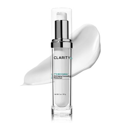 ClarityRx It's Becoming Anti Aging Tinted Moisturizer, Plant Based Concealer for All Skin Tones, Paraben Free, Natural Skin Care (1 oz)