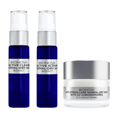 BIONOVA - Anti-Stress Skin Care Collection for Normal and Dry Skin (3pk)