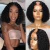 Short Kinky Curly U Part Wig 180% Density Human Hair Brazilian Virgin Hair Upart Wigs 4b 4c Kinky Curly For Black Woman (16inch 180% Density, Color 1#) view 1