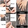 8 Pieces White Pencil Under Nail 2-in-1 Nail Whitening Pencils French White manicure Pencils with Cuticle Pusher for DIY French Art Manicure Supplies view 2
