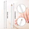8 Pieces White Pencil Under Nail 2-in-1 Nail Whitening Pencils French White manicure Pencils with Cuticle Pusher for DIY French Art Manicure Supplies view 3