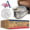 Americanails Premium Spa Pedicure Liners, Fits All Pedicure Spas, Salon Quality Sanitary Disposable Plastic Pedicure Liners with Elastic Band - 200 Count, Crystal Clear view 1