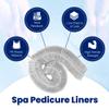 Americanails Premium Spa Pedicure Liners, Fits All Pedicure Spas, Salon Quality Sanitary Disposable Plastic Pedicure Liners with Elastic Band - 200 Count, Crystal Clear view 2