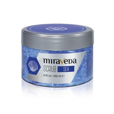 Miraveda by Italwax Sea Scrub - 250ml / 8.45fl.oz - Scrubs for professional and home use skin care - Moisturizing and nourishing treatments on the hands, feet, and body