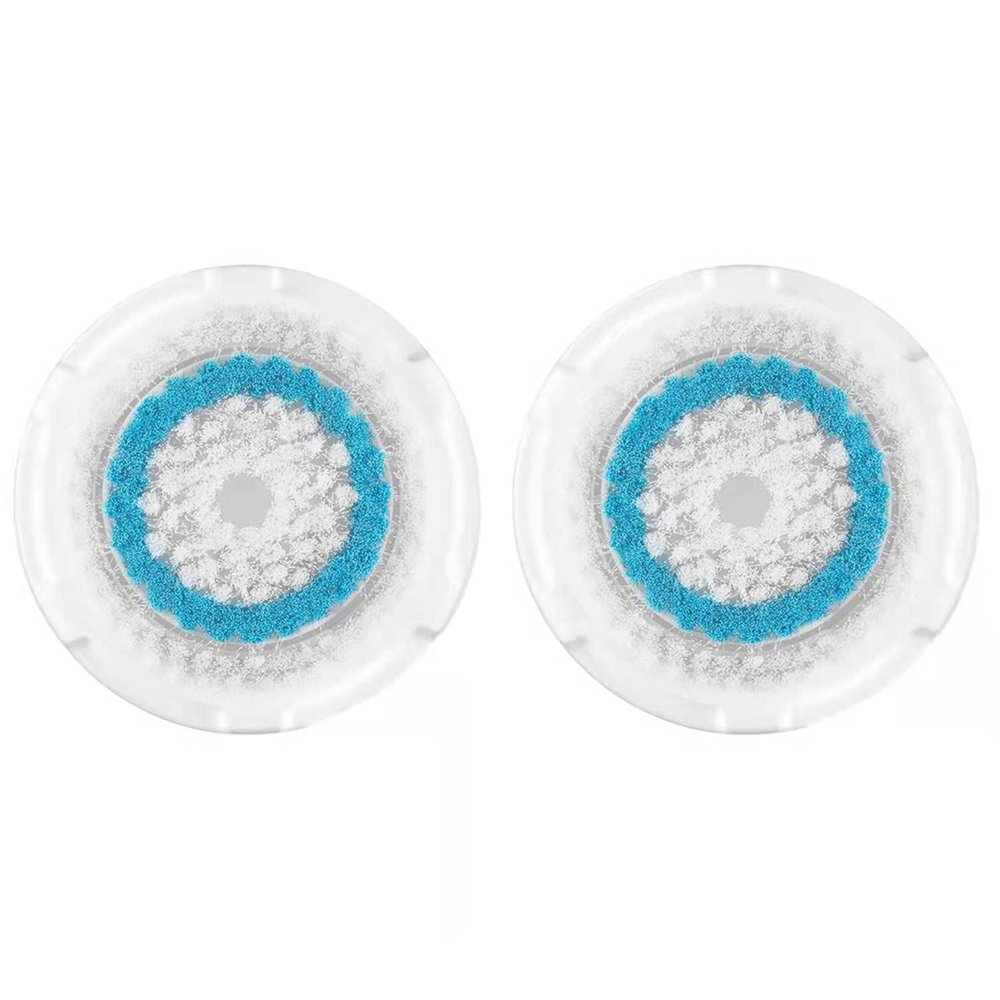 Brush Head Replacements Compatible with Clarisonic Mia 1, Mia 2, Mia Fit, Alpha Fit, Smart Profile Uplift and Alpha Fit (Blue2 Packs)