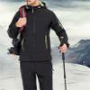 Andongnywell Women's Mountain Waterproof Ski Jacket Windproof Rain Jacket Winter Warm Snow Outdoor sports Coat (Black,X-Large) view 3