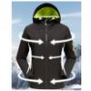 Andongnywell Women's Mountain Waterproof Ski Jacket Windproof Rain Jacket Winter Warm Snow Outdoor sports Coat (Black,X-Large) view 4