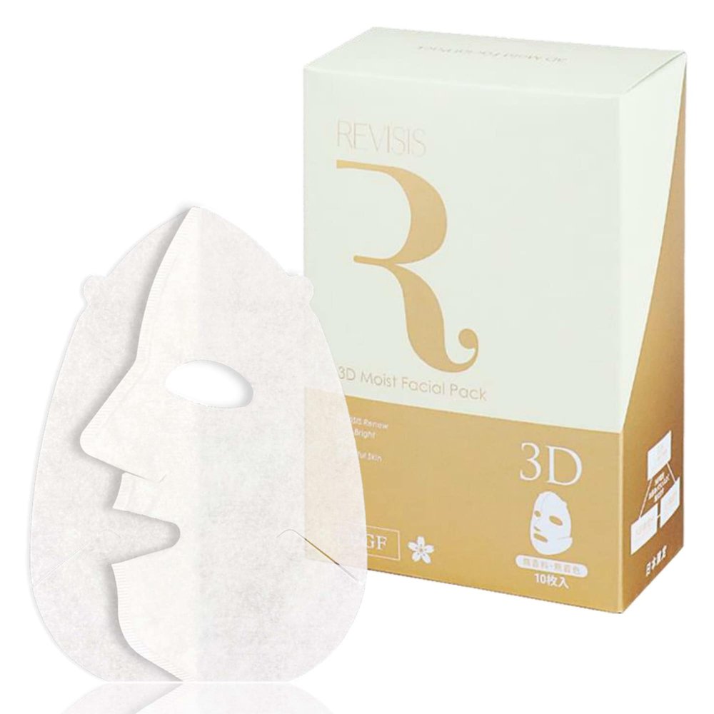 REVISIS Moist Facial Pack (10sheets) collagen, hyaluronic acid, placenta extract and cherry blossom extract, Made in Japan