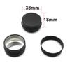 0.5oz/15ml Black Aluminum Tin Jar with Screw Lid 1/2 oz Containers with Lids 1/2-Ounce Metal Steel Tin Cosmetic Sample Containers for Lip Balm DIY Salve Spice Candies Crafts, 18 Pack view 3