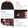 Leeven 2 Packs Short Bob Passion Twist Hair 12 Inch Dark Brown Water Wave Crochet Braids Hair for Distressed Butterfly Locs 4# Color Synthetic Hot Water Setting Passion Twists Hair Extensions view 3