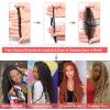 Leeven 2 Packs Short Bob Passion Twist Hair 12 Inch Dark Brown Water Wave Crochet Braids Hair for Distressed Butterfly Locs 4# Color Synthetic Hot Water Setting Passion Twists Hair Extensions view 4