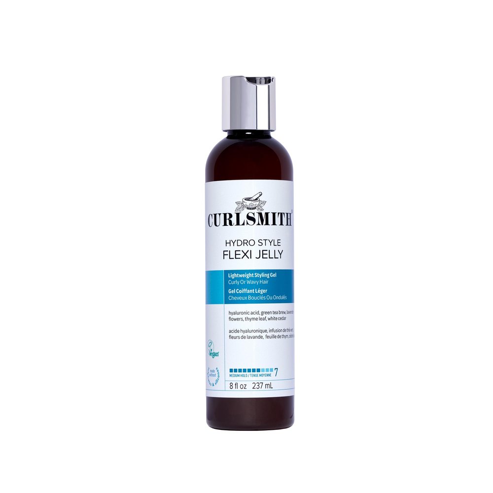 CURLSMITH - Hydro Style Flexi-Jelly - Vegan Defining Gel for Wavy, Curly or Coily Hair (8fl.oz)