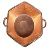 Shiny Hexagon Copper Foot Rub Spa Handles Pedicure Bowl view 1