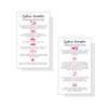 Eyebrow Lamination Aftercare Instruction Cards | Physical Printed 2 x 3.5 inches Business Card Size | Starter Lift Kit with Tint at home diy aftercare supplies | White with Icons Design view 2