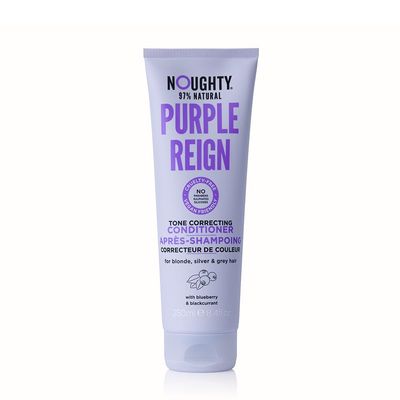 Noughty Purple Reign Tone Correcting Conditioner, 997% Natural Sulfate Free Vegan Haircare, for Blonde, Grey or Silver Hair 8.4fl.oz