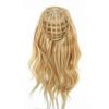 RemeeHi Beauty Natural Wavy 3/4 Half Wig Real Remy Human Hair Clips Hair Extension for Women 15 Inch 140g 18/613# view 4
