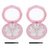 AKOAK 2 Pcs Empty Lipstick Palette, Eyeshadow Powder Palette, DIY Lip Container, Refillable Highlighters Container Holder Case for Women view 1