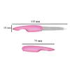 2 Pieces Double-sided Stainless Steel Foldable Nail Files Manicure Pedicure Tools Files Folding Pocket Size Nail File For Shaping and Smoothing Finger and Toenails (Pink, Black) view 2