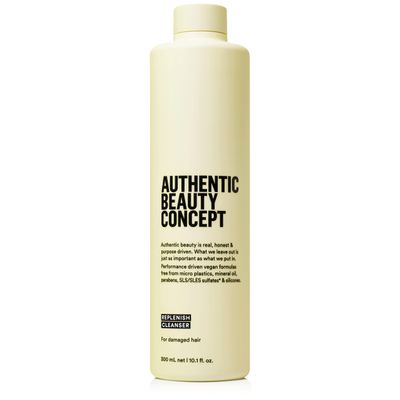 Authentic Beauty Concept Replenish Cleanser | Nourishing & Cleansing Shampoo for Damaged Hair | Strengthens Hair Fiber | Vegan & Cruelty-free | Silicone-free | 10.1 fl. oz.