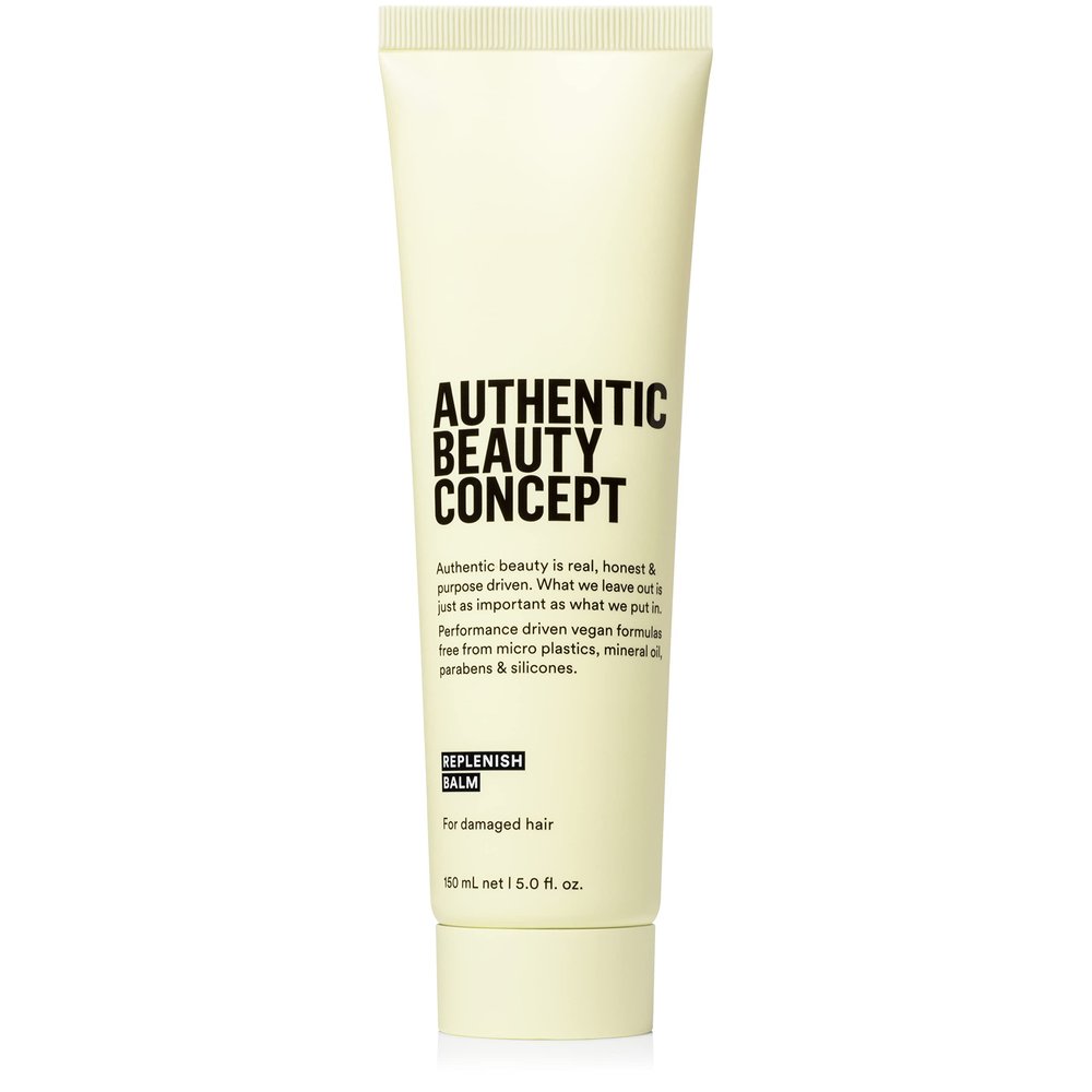 Authentic Beauty Concept Replenish Balm | Replenishing Hair Balm for Damaged Hair | Protects from Blow Dry Damage & Strengthens Hair | Vegan & Cruelty-free | Silicone-free | 5 fl. oz