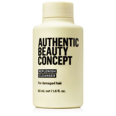 Authentic Beauty Concept Replenish Cleanser | Nourishing & Cleansing Shampoo for Damaged Hair | Strengthens Hair Fiber | Vegan & Cruelty-free | Silicone-free | 1.6 fl. oz.
