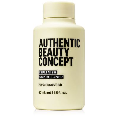 Authentic Beauty Concept Replenish Conditioner | Conditioner for Damaged Hair | Nourishes & Restores | Strengthens Hair Fiber | Vegan & Cruelty-free | Silicone-free | 1.6 fl. oz.