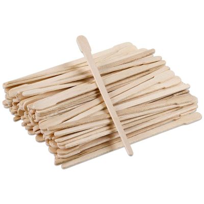 Beauticom 1000pcs Small Waxing Spatula Wood Applicator Sticks Spoon Shaped For Facial Hair Removal