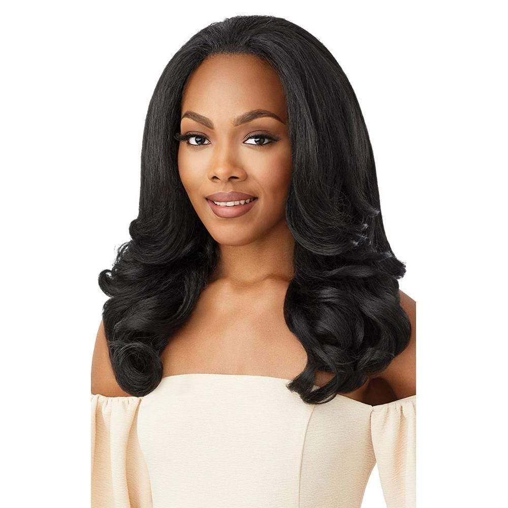 Outre Quick Weave Self Styled in 60 Seconds Neesha Soft & Natural New Half Wig Cap Laysflat Requires Less Leave Out NEESHA H301 (2)