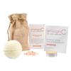 emerginC At-Home Luxury Spa Kit, Signature - 5-Piece Skincare + Self Care Set - Illuminating Facial Kit, Revital-Eyes Mask, Essential Oil Bath Bomb, Himalayan Bath Salts + Beeswax Candle view 1