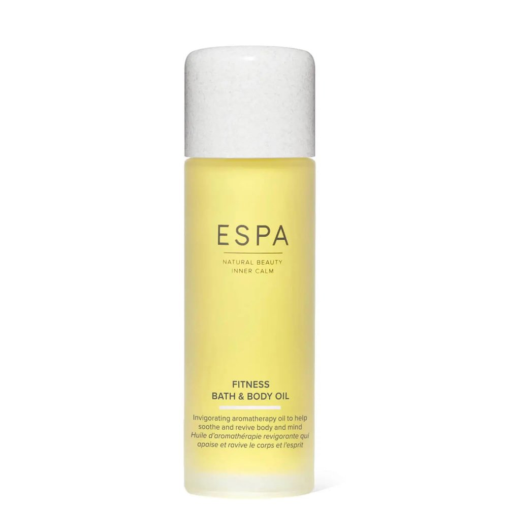 ESPA | Fitness Bath and Body Oil |100ml | Magnesium & Ashwagandha | Eucalyptus, Clove Bud & Lavender | Menopause-friendly