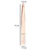 2 Pieces Multifunctional Eyebrow Tweezers with Eyebrow Comb False Eyelashes Applicator Tool Makeup Grooming Tool for Eyebrows or Facial Hair(Rose Gold) view 2