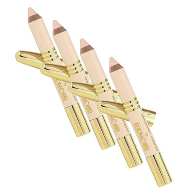 Boyds Renoir Concealer Pencil | Precision Coverage for Dark Circles, Blemishes, Redness | Brightening, Crease-Resistant Under Eye Concealer - 4 Pack