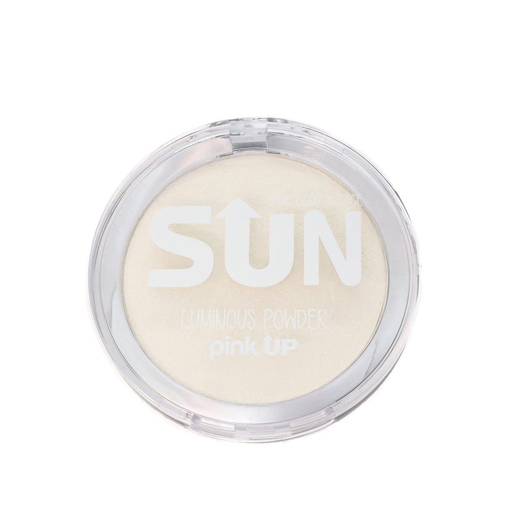 Pink Up | Luminous Powder| Highlighter | Enhances glow & defines features | Light-reflecting finish for radiant skin | Highlighter makeup | Makeup | Silky texture | Star | Model PKIP02