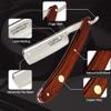 Straight Razor GOLD DOLLAR Wooden Handle Retro Shaving For Men & Barber Shaving Ready Without Stabilizer view 3