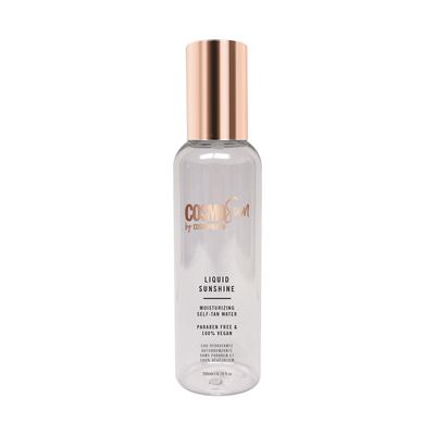 CosmoSun Liquid Sunshine Moisturizing Self-Tan Water with Soothing & Skin Balancing Rosewater - Vegan, Cruelty Free, Paraben Free