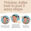 Hair Illusion Combo Kit - Hold Spray, 38g Hair Fiber Bottle, Applicator & Hairline Optimizer (Jet Black) view 3
