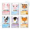 Epielle Character Face Mask Fuzzy Friends 6 Pack, Fun & Effective Korean Skin Care, Spa Party Favors, Stocking Stuffers, Birthday Gifts for Women, Self Care Gifts view 1
