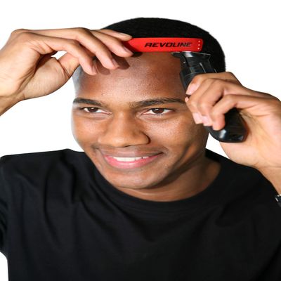 RevoLine Hairline Lineup Tool - Haircut Guide - Hair Shaping Template and Edge Up Shaving Kit - Grooming Set - Used w Clippers or Trimmers - Barber Supplies