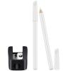 2 Pieces White Nail Pencil and Pencil Sharpener Set, 2 In1 Nail Whitening Under French Fingernail with Cuticle Pusher and Handheld Sharpener for DIY Art Manicure Supplies view 1