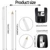 2 Pieces White Nail Pencil and Pencil Sharpener Set, 2 In1 Nail Whitening Under French Fingernail with Cuticle Pusher and Handheld Sharpener for DIY Art Manicure Supplies view 3