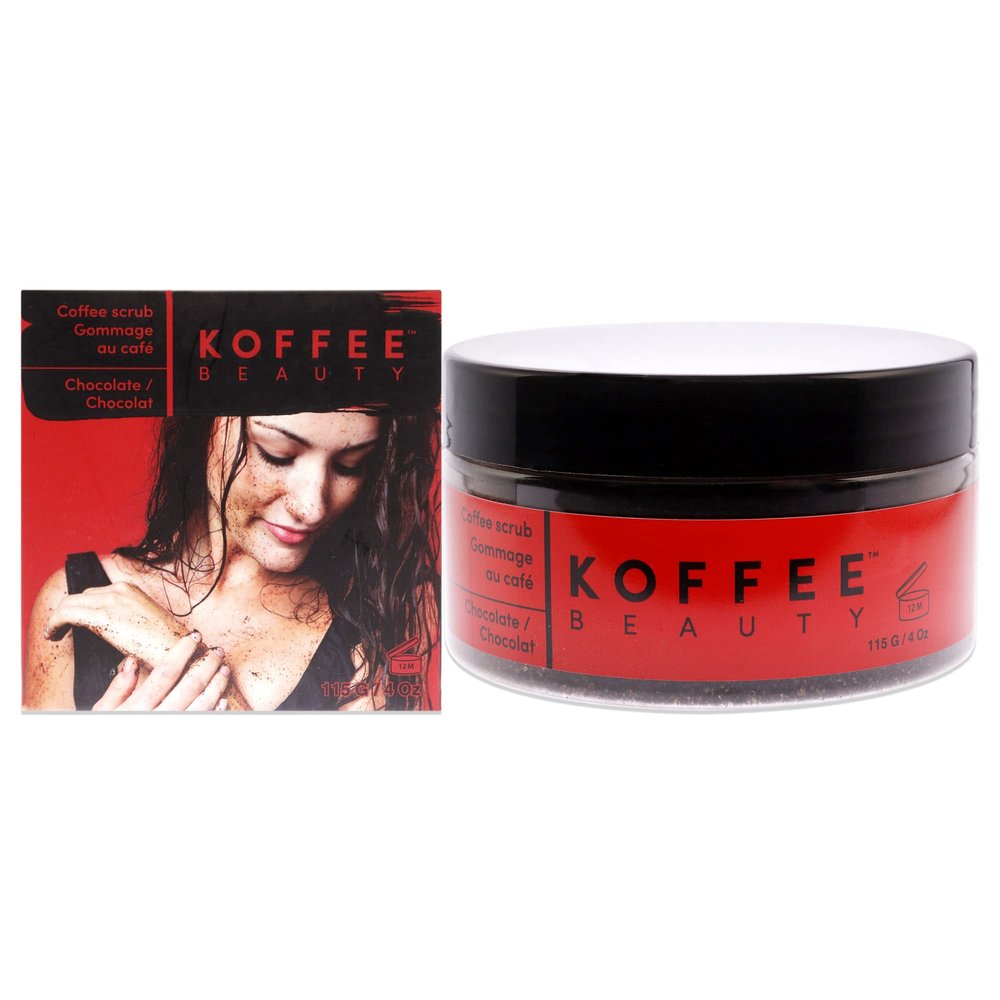 Koffee Beauty Chocolate Coffee Scrub - Exfoliating Body And Face Scrub - Polish And Smooth Skin With Ease - Invigorate Senses With Chocolate Fragrance Formula - For Naturally Radiant Skin - 4 Oz