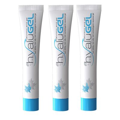 Hyalugel Hyaluronic Acid Gel - Pack of 3 tubes (30 grams)