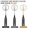 Beard Pencil Filler for Men - Sweat Proof, Water Resistance, Long Lasting & Natural Finish barber Pencil, Mustache Repair Shape (NORMAL BRUSH, BLACK) view 3